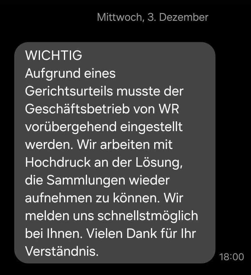 Screenshot einer Chat-Nachricht.